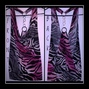 нoт pιnĸ and вlacĸ ѕeхy zeвra тop